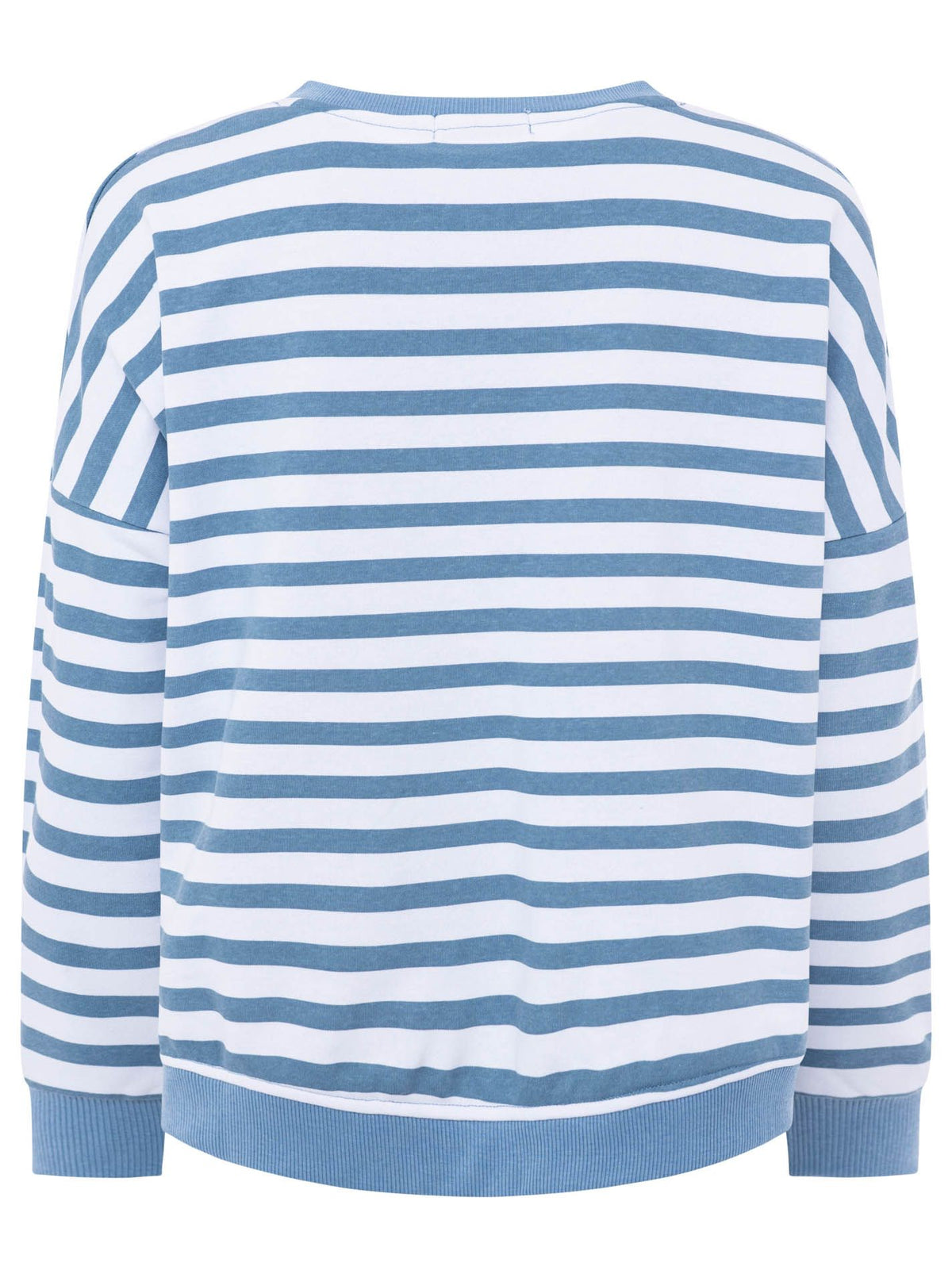 Zwillingsherz - V-Neck "Streifen ZH" - Hellblau