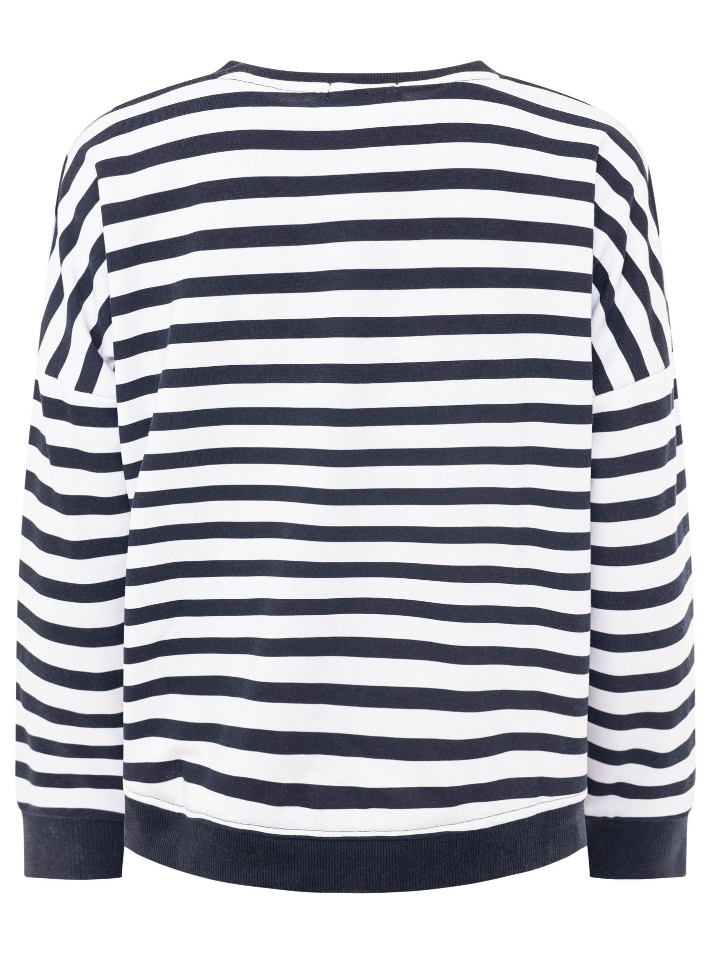 Zwillingsherz - V-Neck "Streifen ZH" - Marine