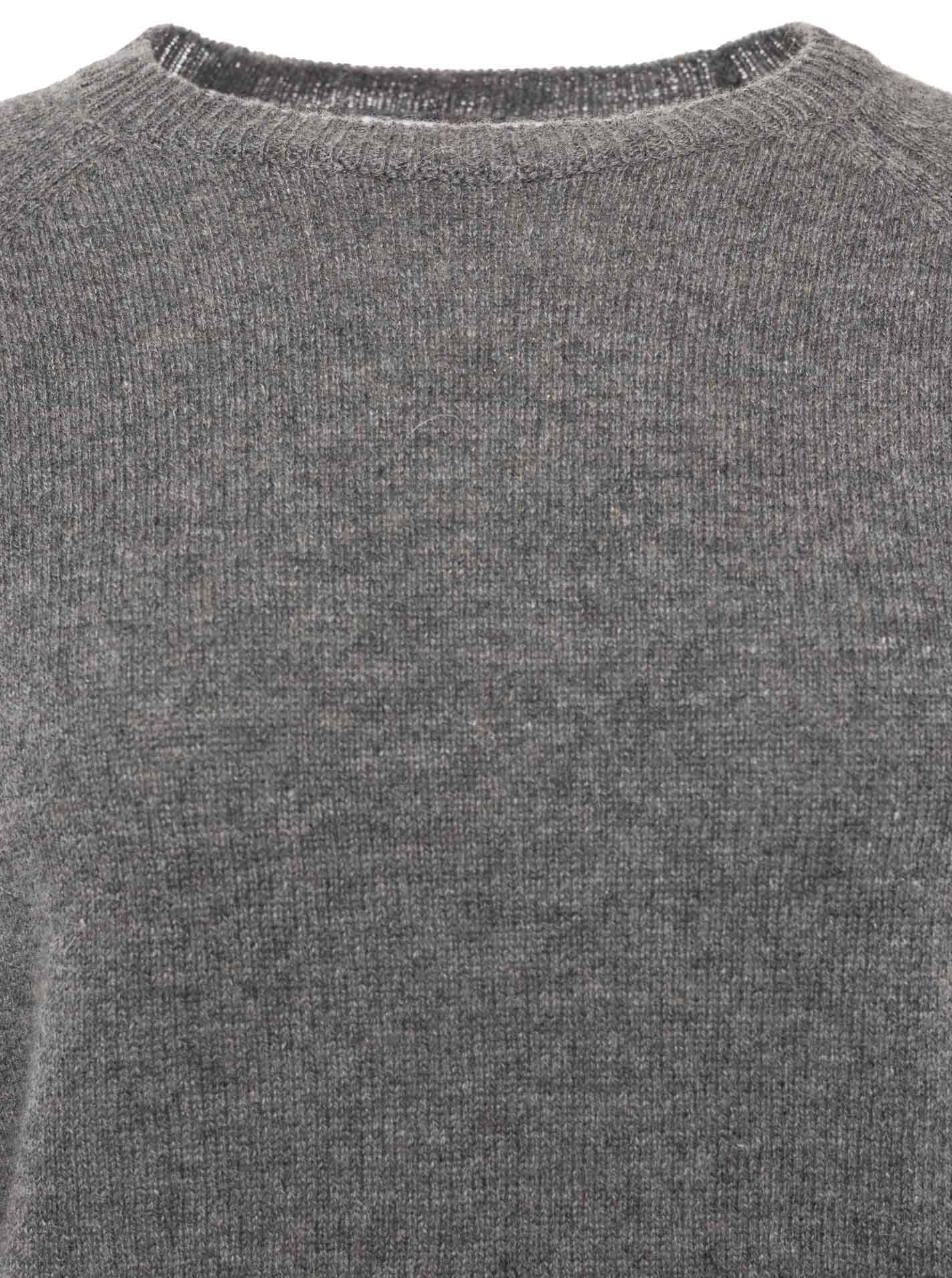 Zwillingsherz Kaschmir Rundhals Pullover (100% Cashmere) - Anthrazit