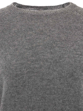 Zwillingsherz Kaschmir Rundhals Pullover (100% Cashmere) - Anthrazit