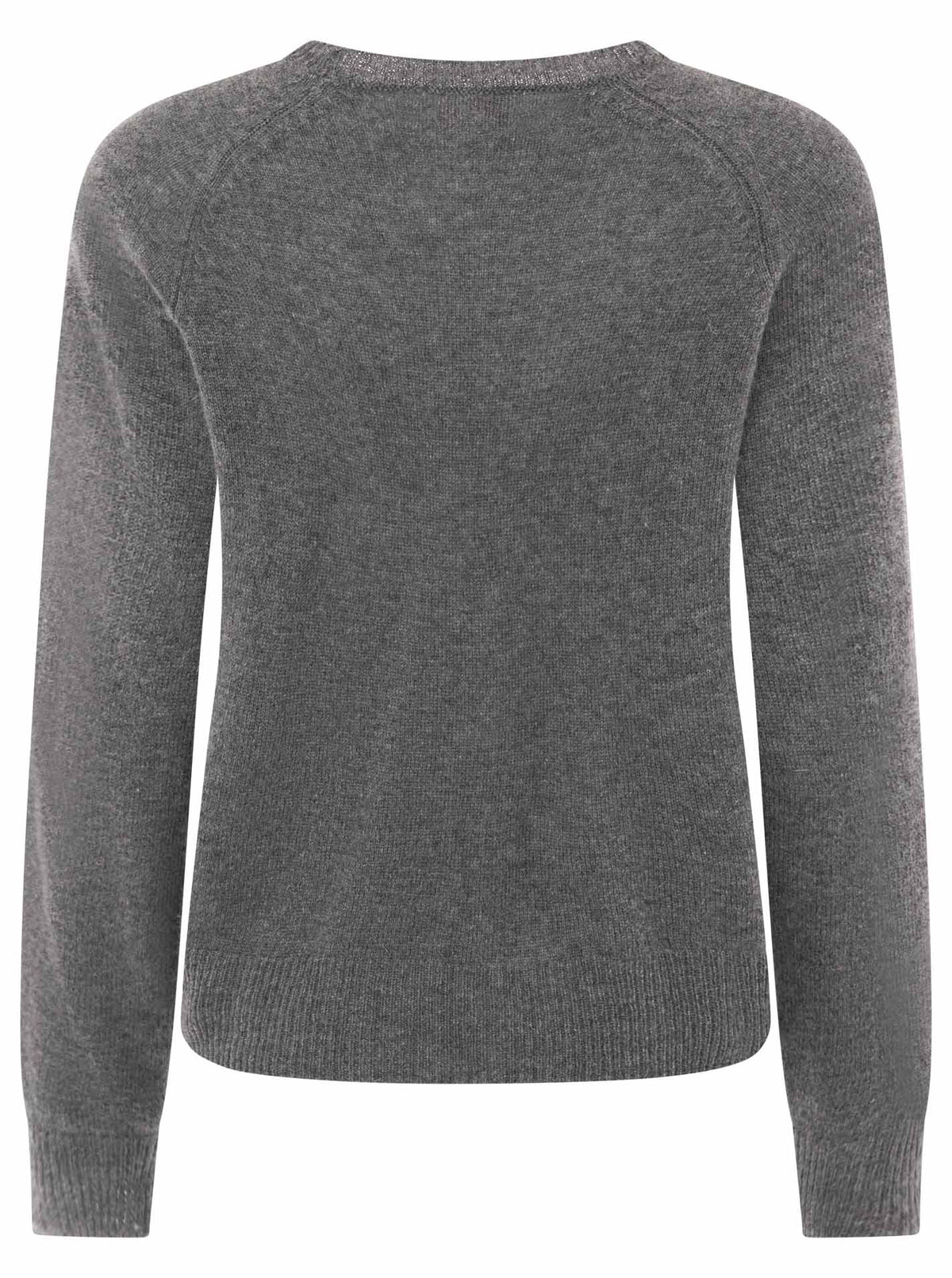 Zwillingsherz Kaschmir Rundhals Pullover (100% Cashmere) - Anthrazit