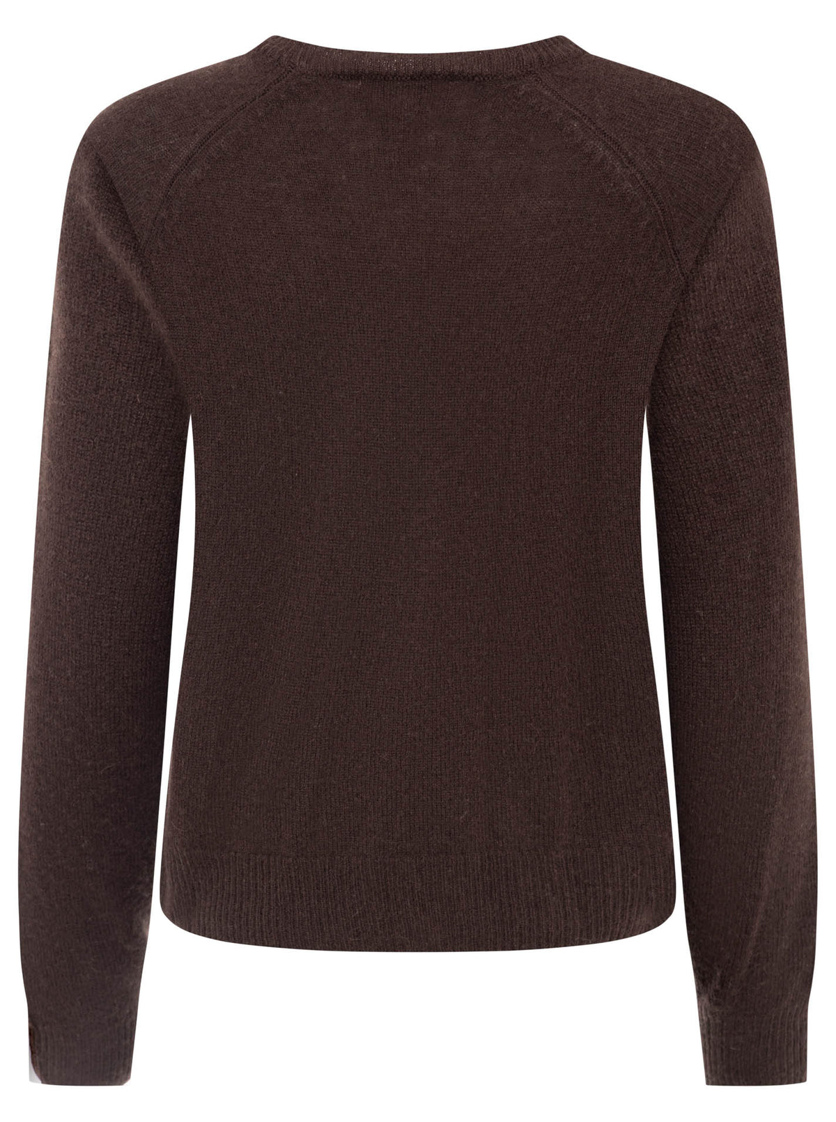 Zwillingsherz Kaschmir Rundhals Pullover (100% Cashmere) - Braun