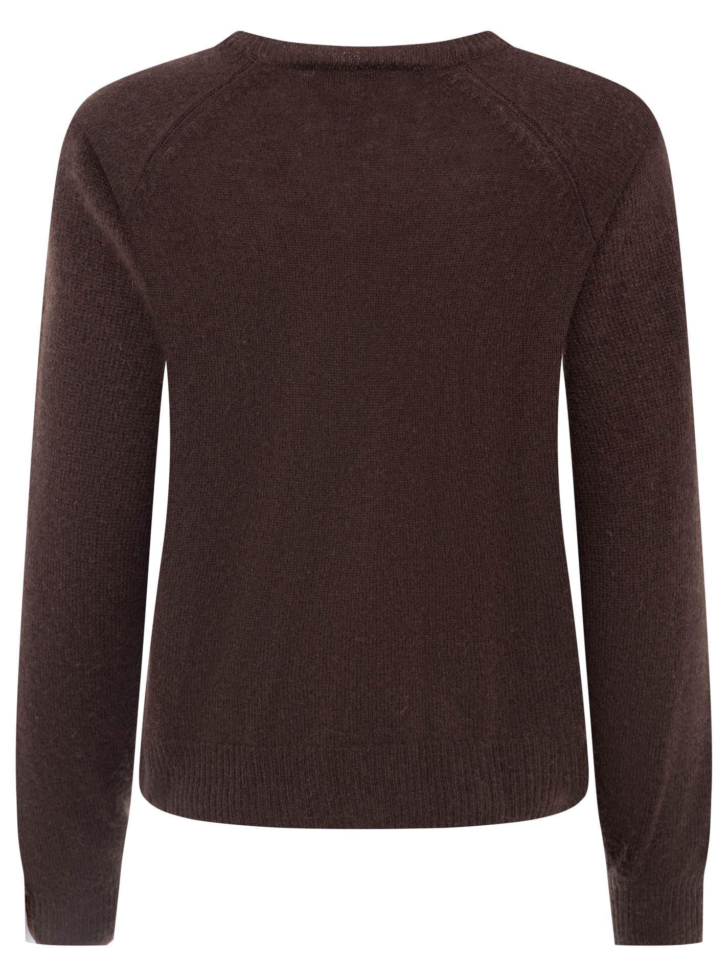 Zwillingsherz Kaschmir Rundhals Pullover (100% Cashmere) - Braun