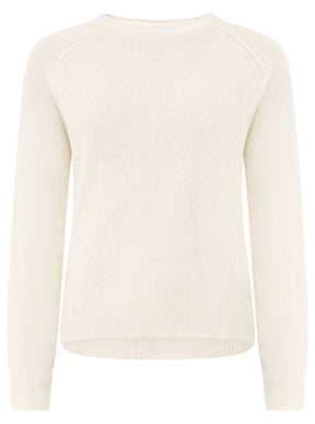 Zwillingsherz Kaschmir Pullover (100% Cashmere) - Creme