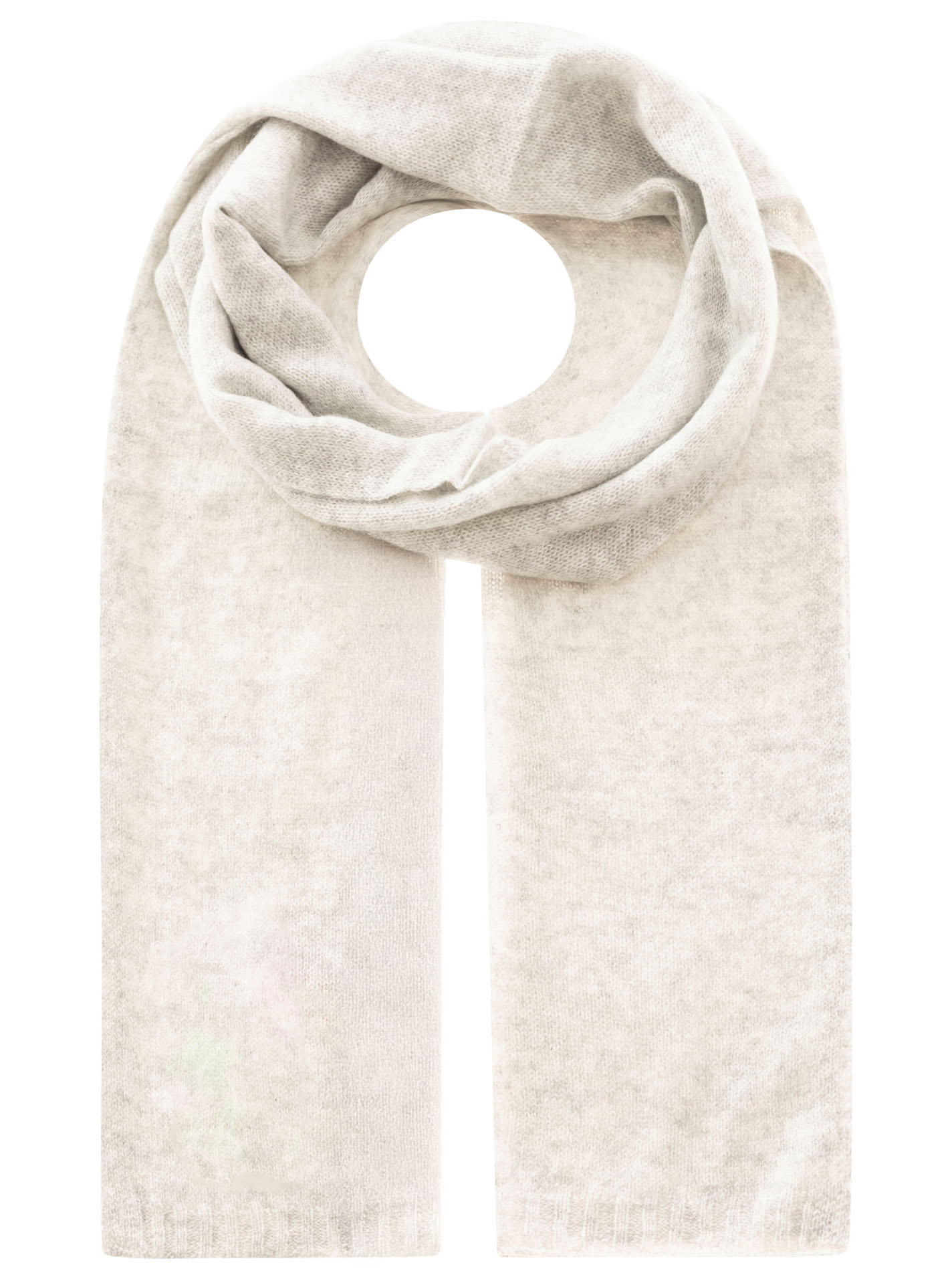 Zwillingsherz - 100% Cashmere/Kaschmir Schal - Hellgrau