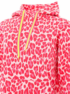 Zwillingsherz - Hoodie/Sweatshirt "Leopard Neon" - Pink/Weiß