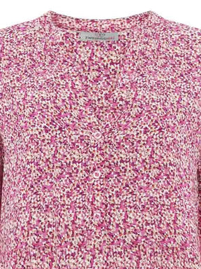 Zwillingsherz - Kleid/Tunika mit kleinen Blütenmuster - Pink