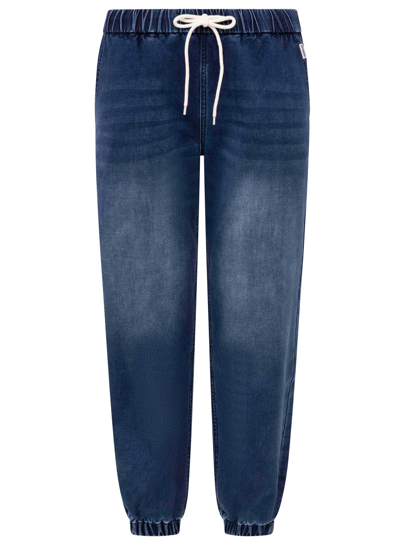 Zwillingsherz Bequeme Jeans Joggi Dunkelblau – Ansicht 1