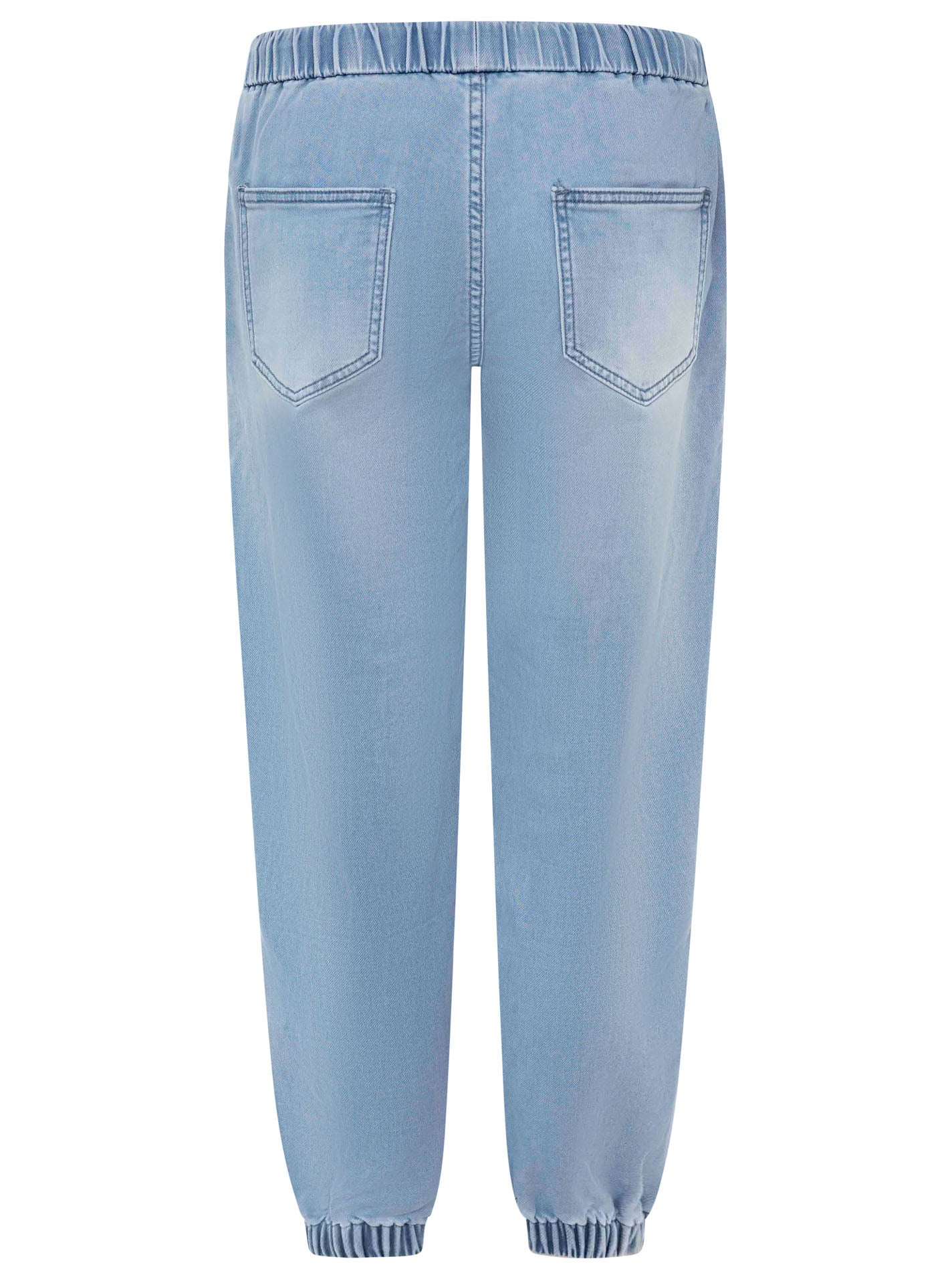 Zwillingsherz Bequeme Jeans Joggi Hellblau – Ansicht 2