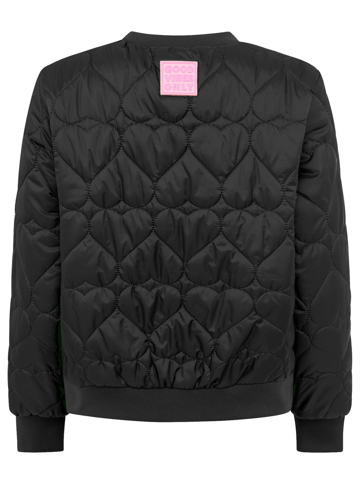 Zwillingsherz Stepp-Bomberjacke Be Happy in Schwarz – stylische und warme Damenjacke für jeden Anlass