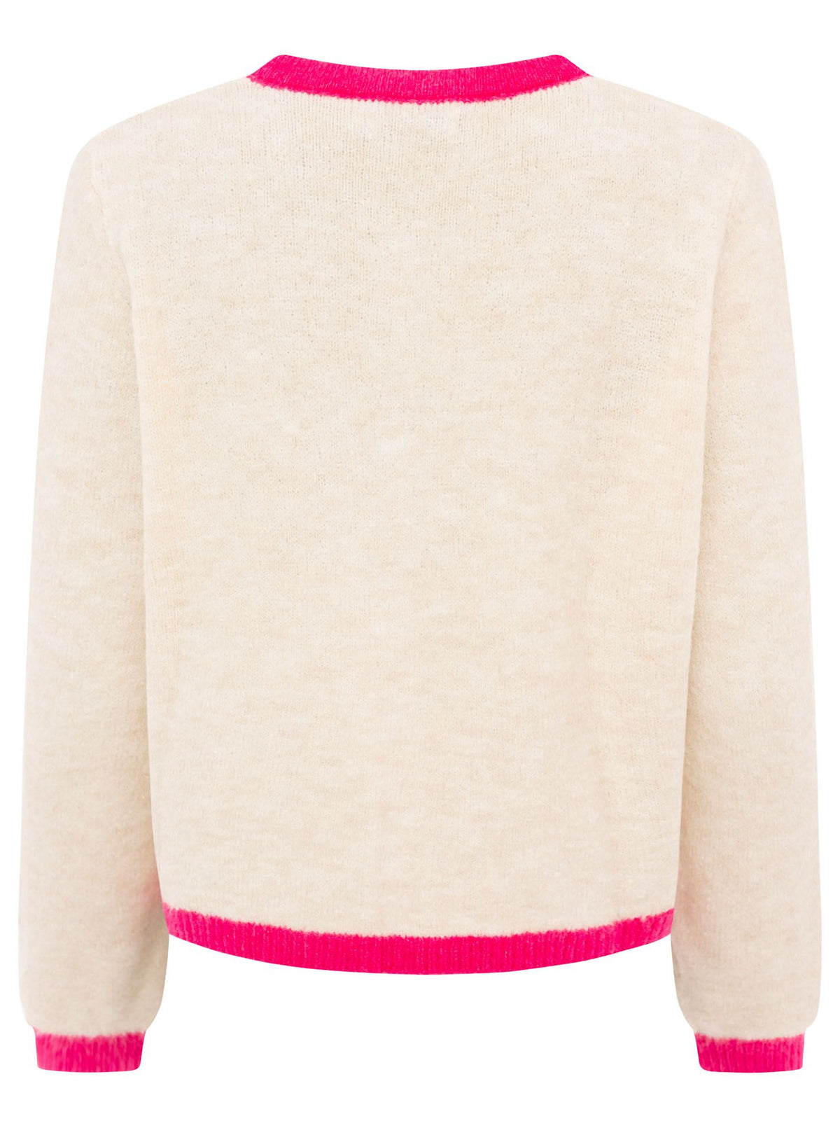 Zwillingsherz - Wollcardigan Herz - Beige