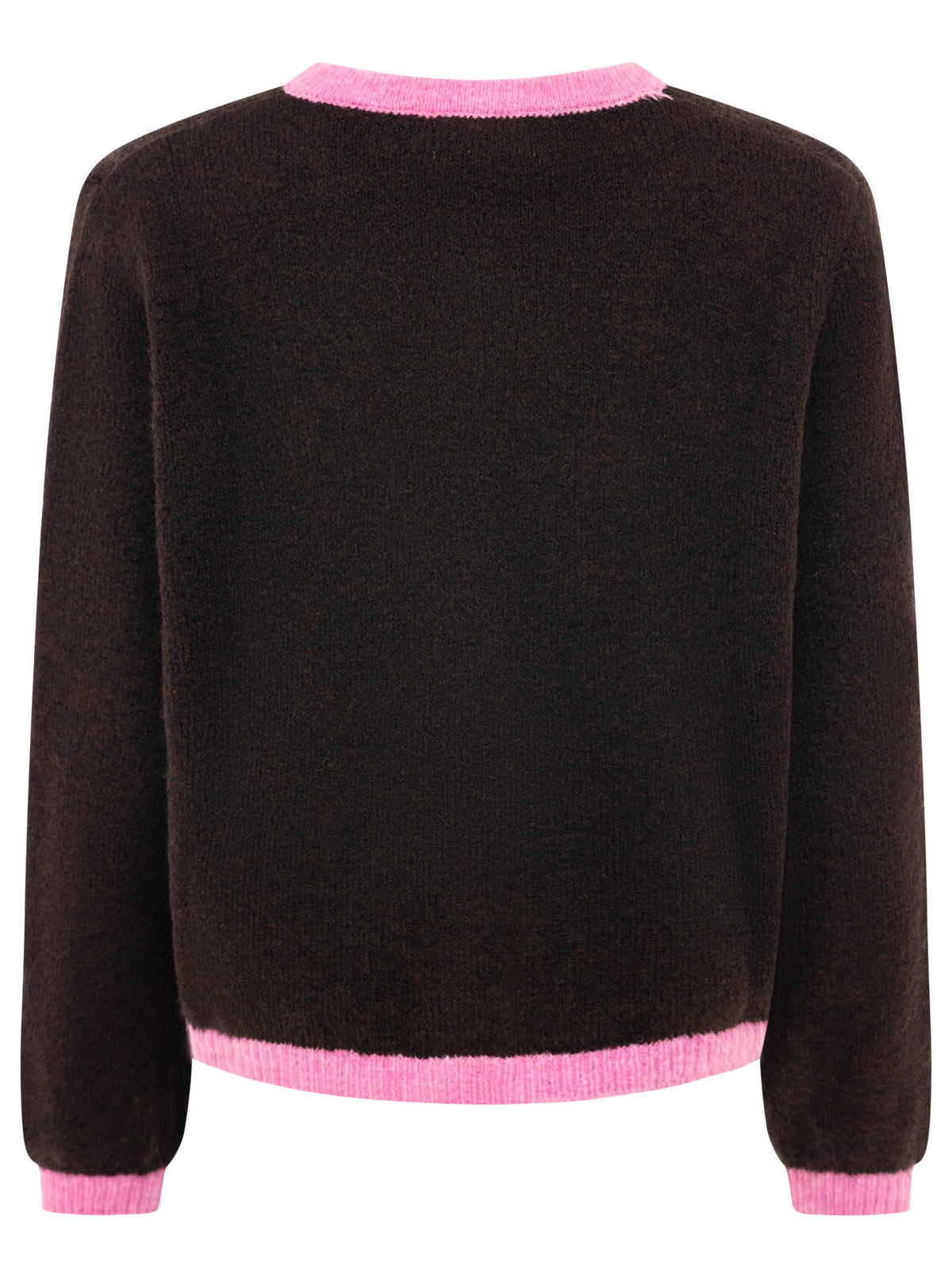 Zwillingsherz - Wollcardigan Herz - Braun