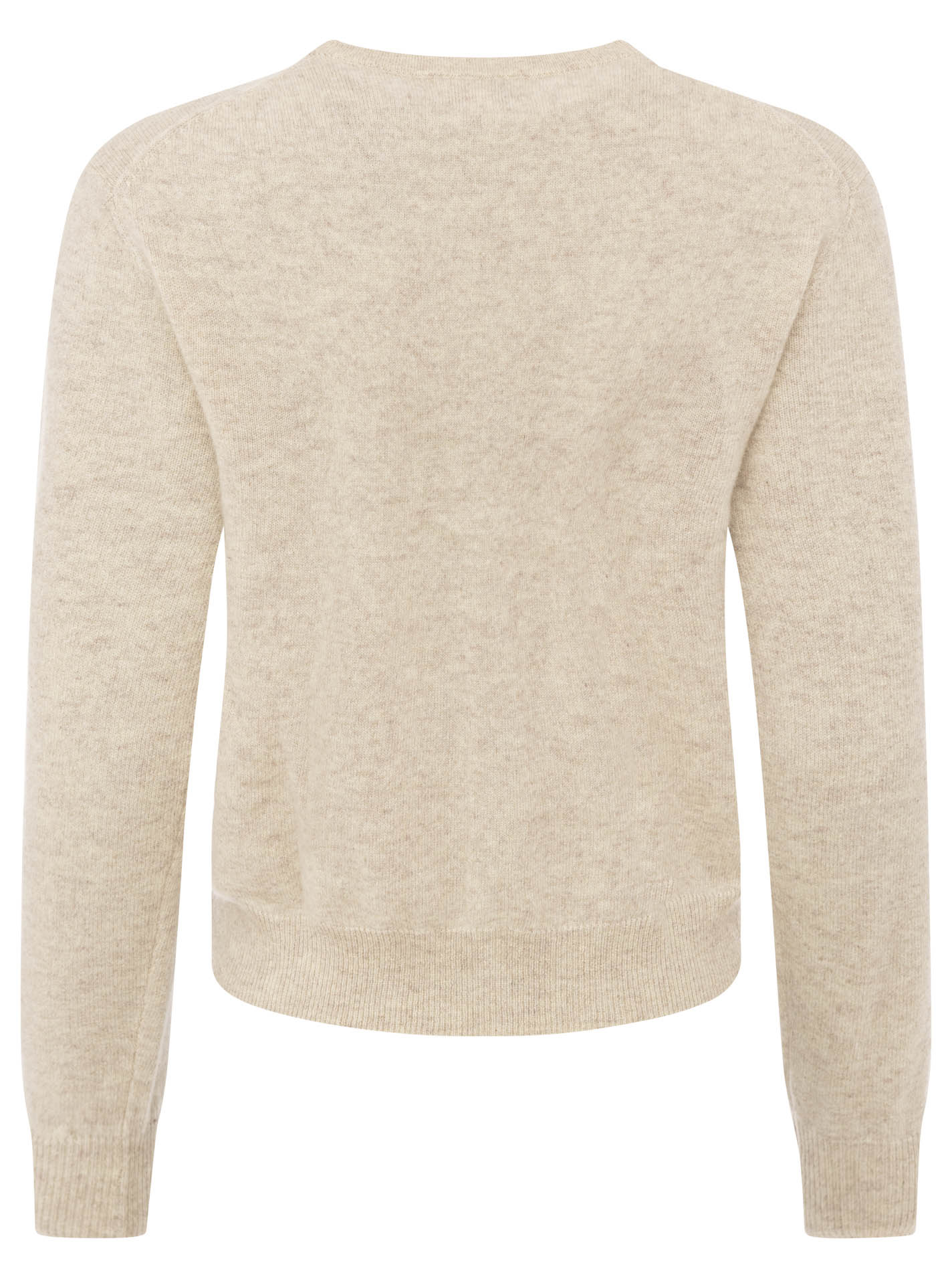 Zwillingsherz Kaschmir Strickjacke Perlmutt (100% Cashmere) - Hellbeige