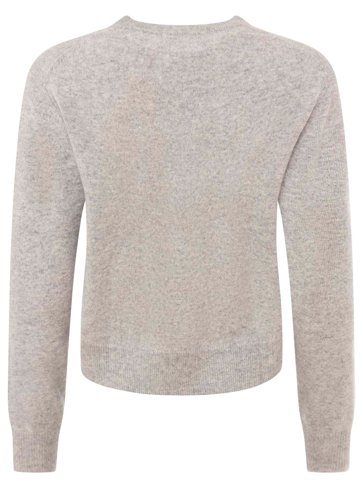 Zwillingsherz Kaschmir Strickjacke Perlmutt (100% Cashmere) - Hellgrau