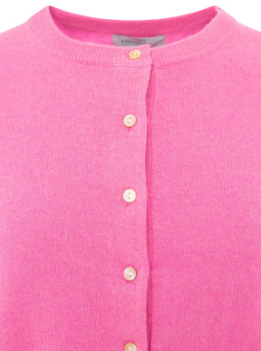 Zwillingsherz Kaschmir Strickjacke Perlmutt (100% Cashmere) - Pink