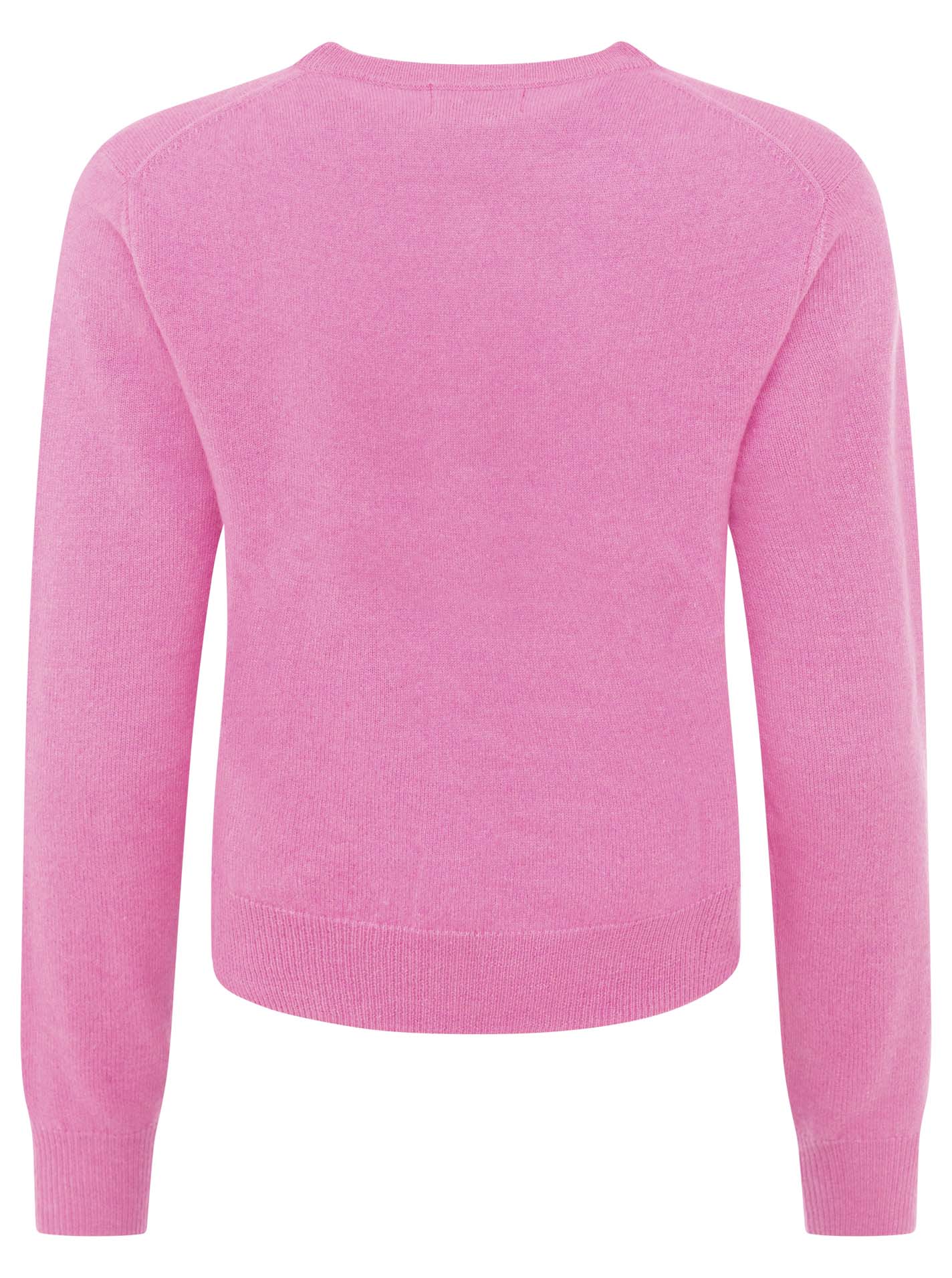 Zwillingsherz Kaschmir Strickjacke Perlmutt (100% Cashmere) - Pink