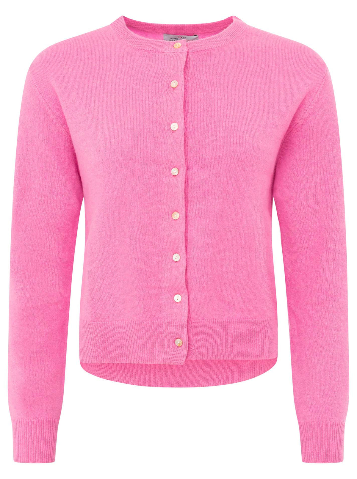 Zwillingsherz Kaschmir Strickjacke Perlmutt (100% Cashmere) - Pink