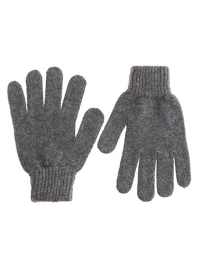 Zwillingsherz Kaschmir-Handschuhe (100% Cashmere) in Anthrazit
