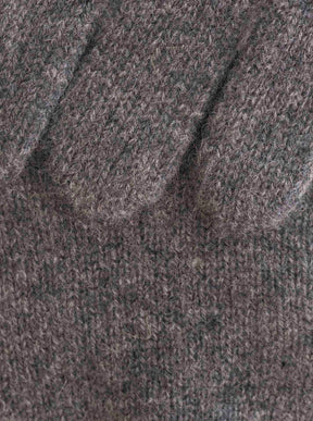 Zwillingsherz Kaschmir-Handschuhe (100% Cashmere) Anthrazit Detailansicht