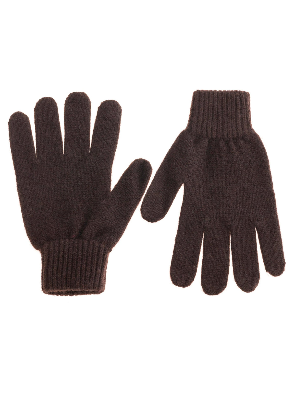 Zwillingsherz Kaschmir-Handschuhe (100% Cashmere) in Braun