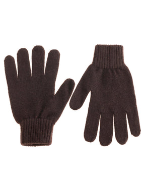 Zwillingsherz Kaschmir-Handschuhe (100% Cashmere) in Braun