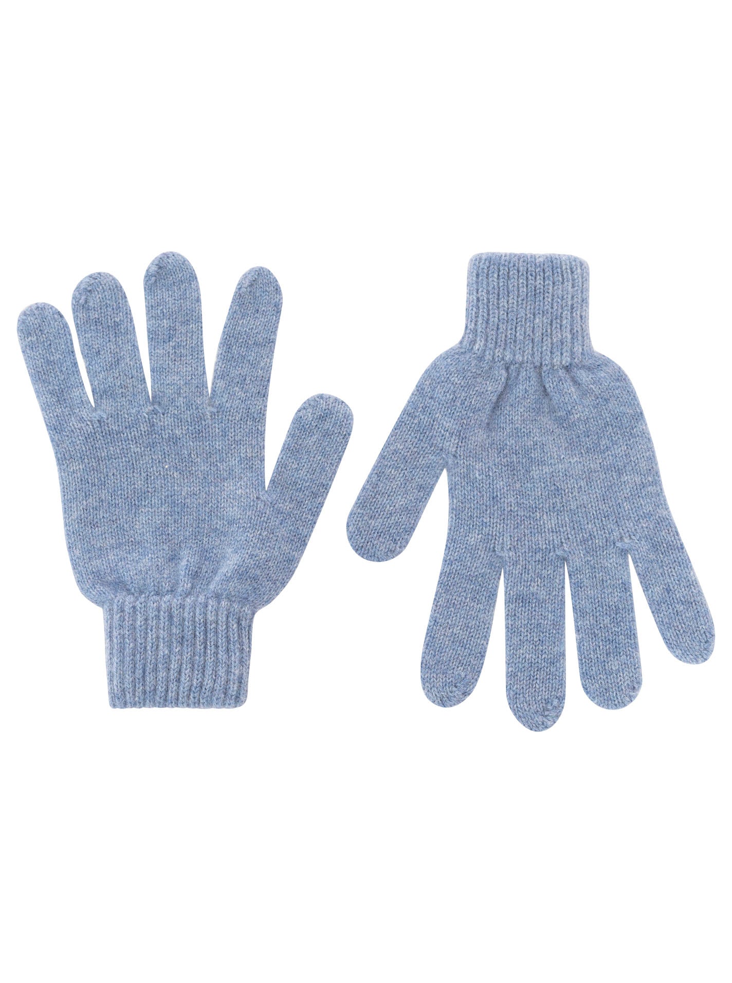 Zwillingsherz Kaschmir-Handschuhe (100% Cashmere) in Jeans
