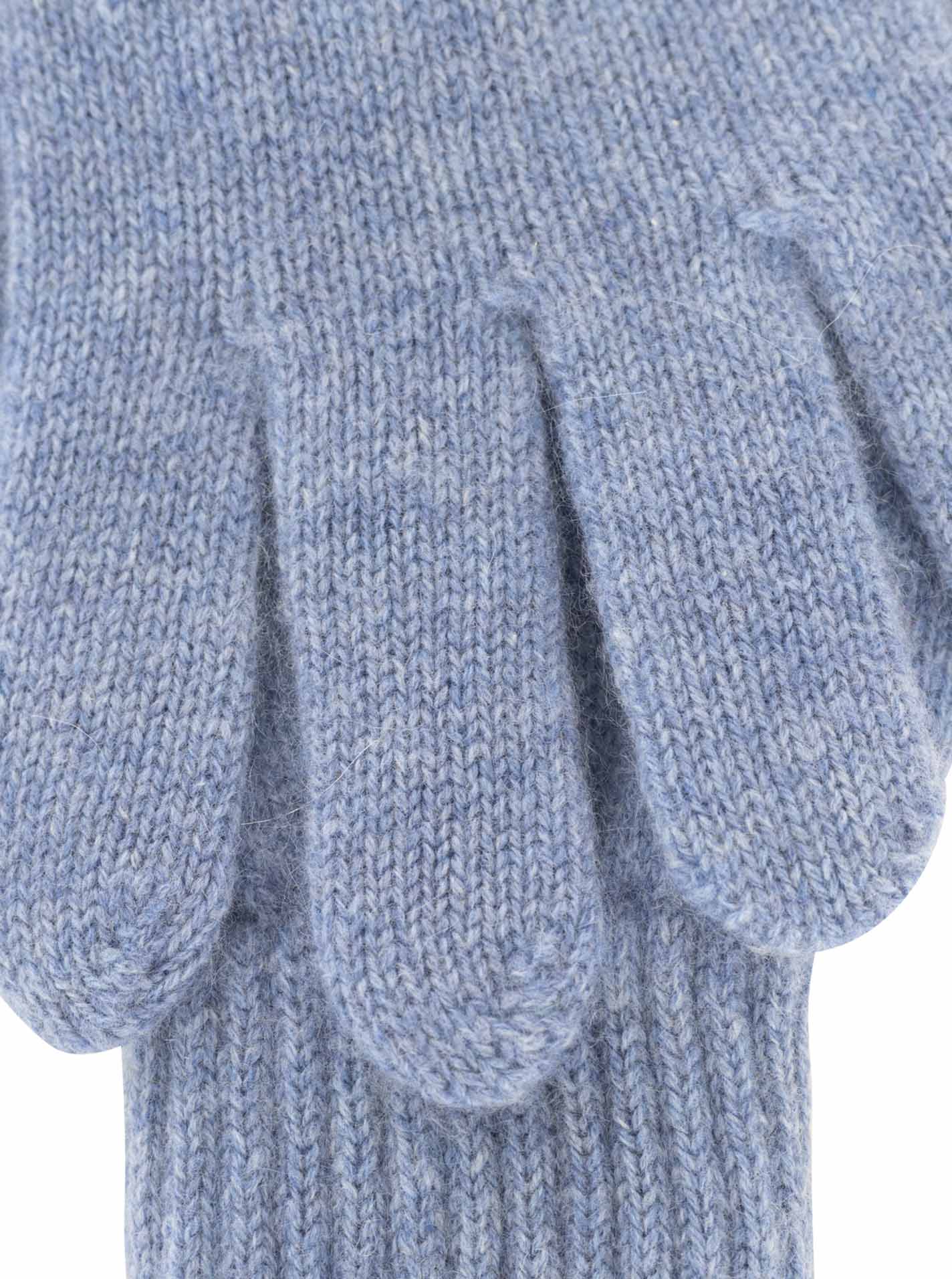 Zwillingsherz Kaschmir-Handschuhe (100% Cashmere) Jeans Detailansicht