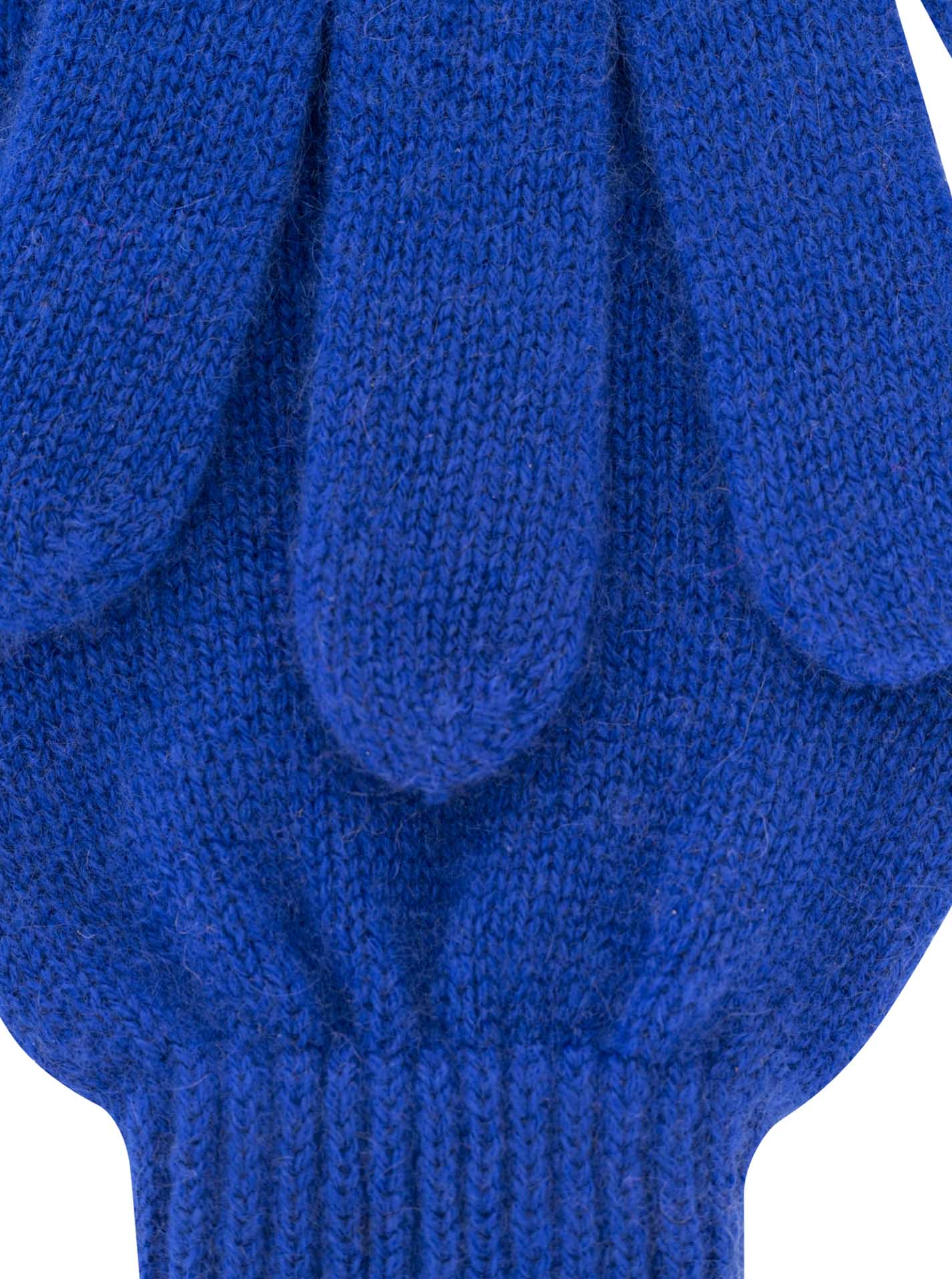 Zwillingsherz Kaschmir-Handschuhe (100% Cashmere) Royalblau Detailansicht