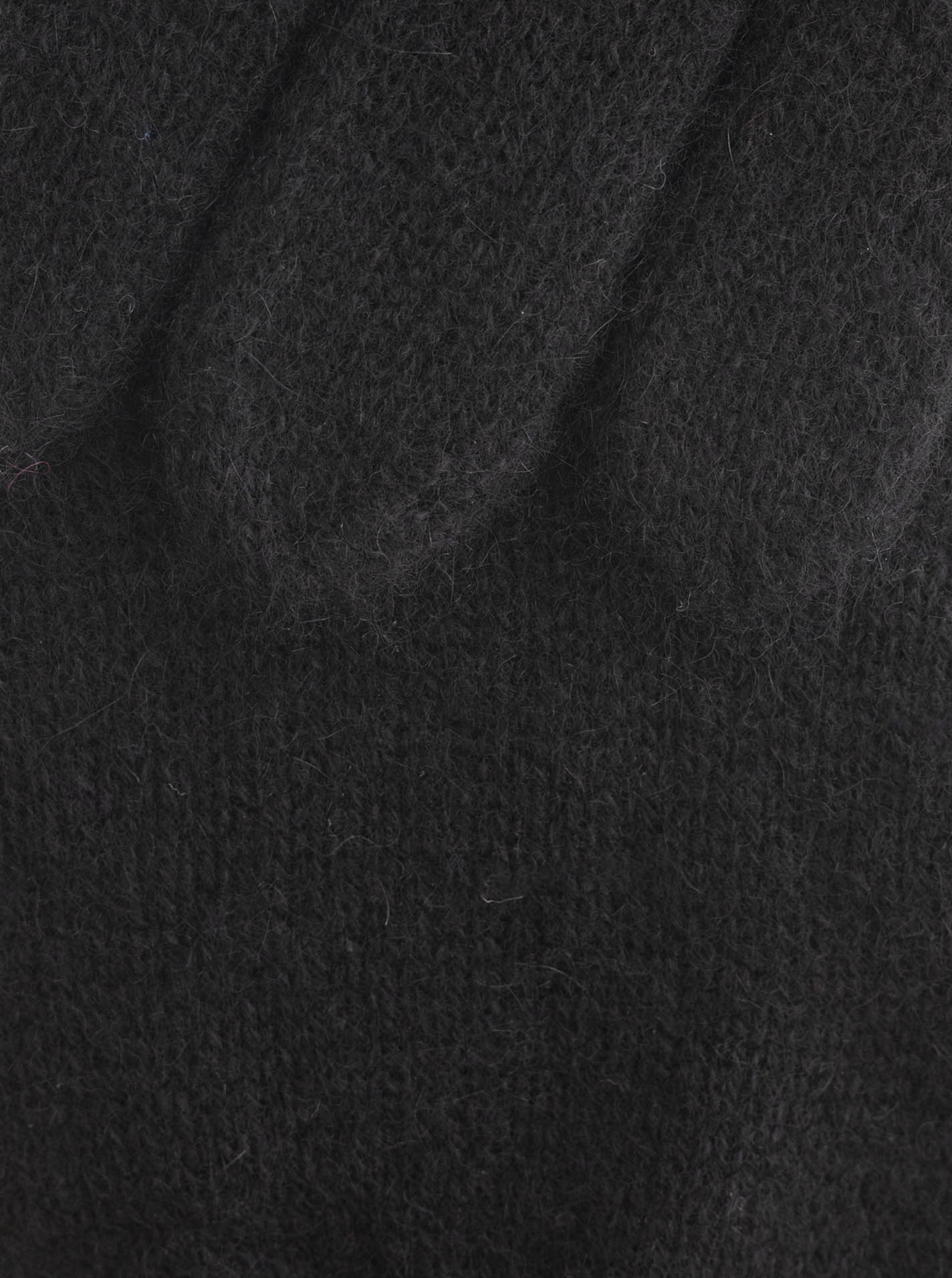 Zwillingsherz Kaschmir-Handschuhe (100% Cashmere) Schwarz Detailansicht