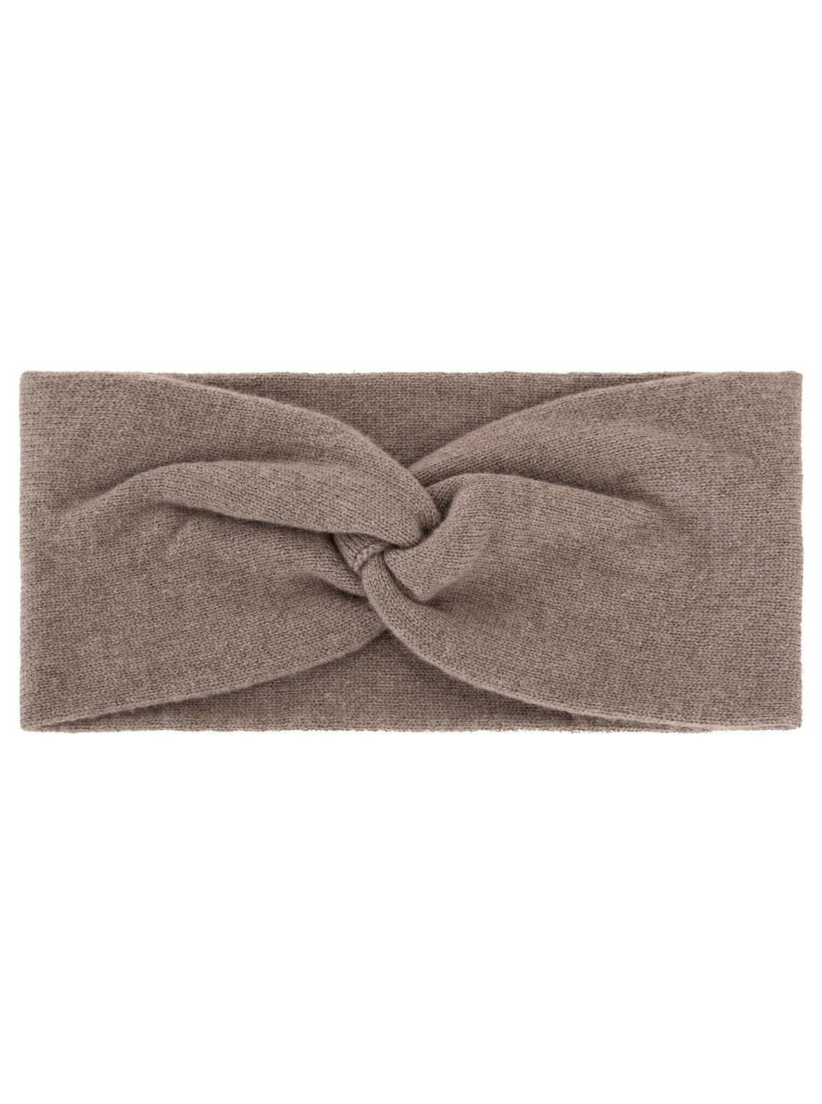 Zwillingsherz 100% Cashmere Stirnband Classic in Taupe