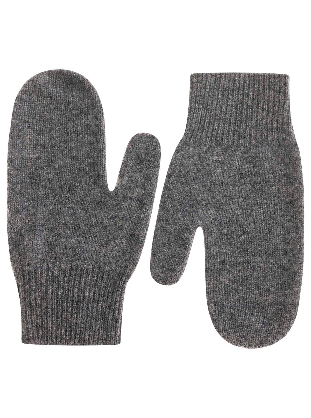 Zwillingsherz 100% Cashmere-Fäustlinge (Handschuhe) in Anthrazit – weich, warm, edel