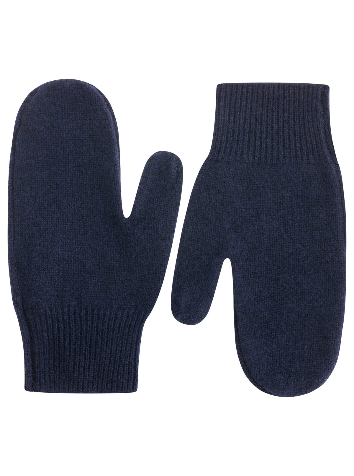 Zwillingsherz 100% Cashmere-Fäustlinge (Handschuhe) in Dunkelblau – weich, warm, edel
