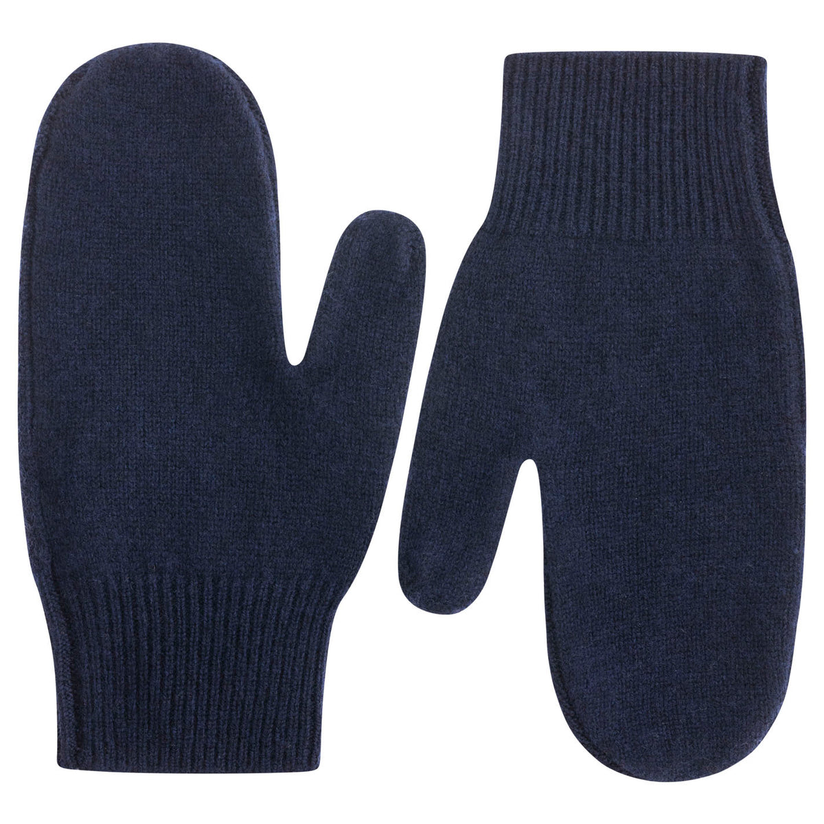 Zwillingsherz 100% Cashmere Fäustlinge (Handschuhe) - Dunkelblau