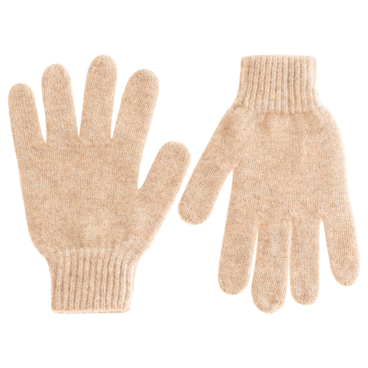 kaschmir handschuhe beige Zwillingsherz - 100% Cashmere Handschuhe - Mittelbeige