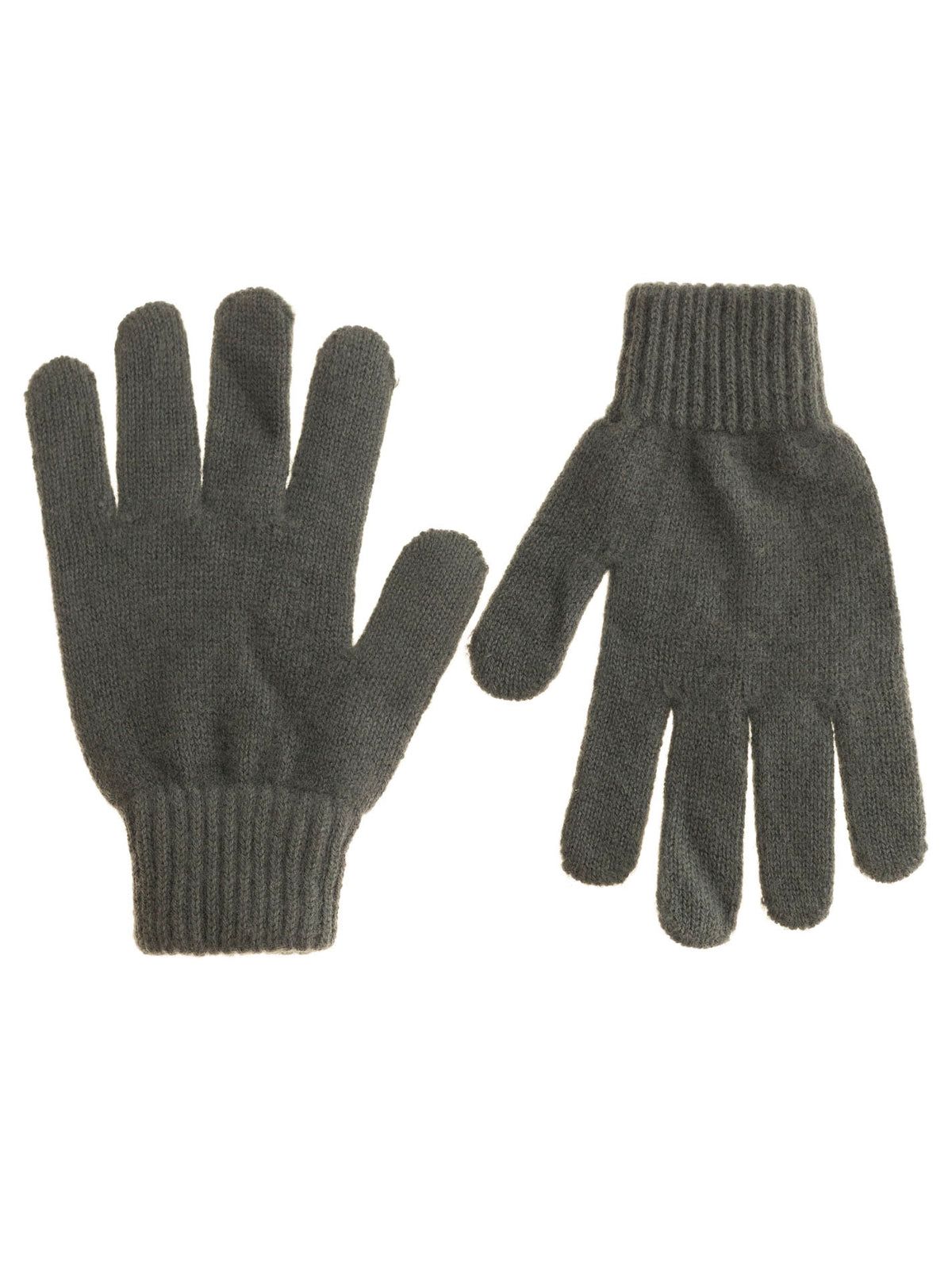 Zwillingsherz Damen Kaschmir-Handschuhe in Olive, 100% Kaschmir