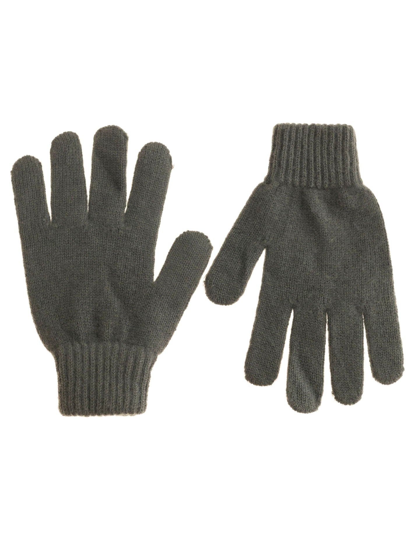Zwillingsherz Damen Kaschmir-Handschuhe in Olive, 100% Kaschmir