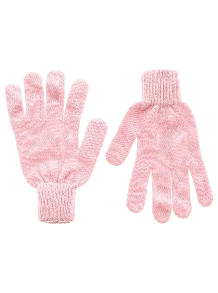 Zwillingsherz Damen Kaschmir-Handschuhe in Rosa, 100% Kaschmir
