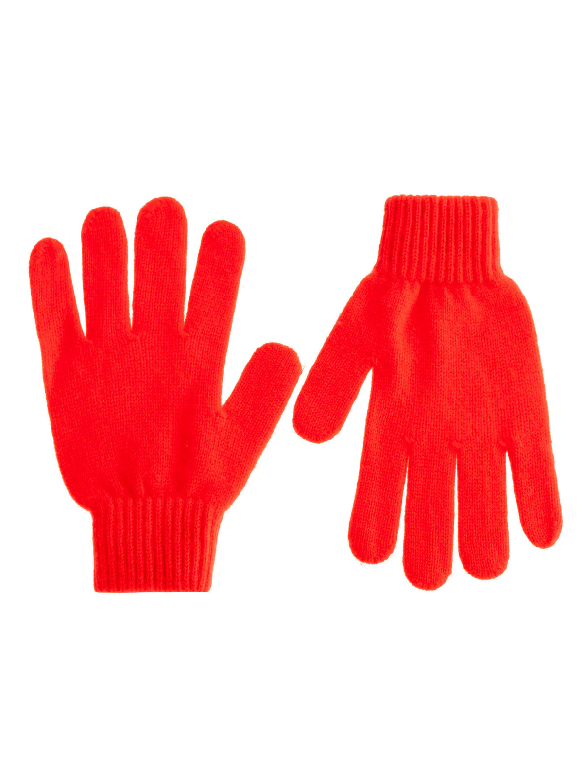Zwillingsherz Damen Kaschmir-Handschuhe in Rot, 100% Kaschmir