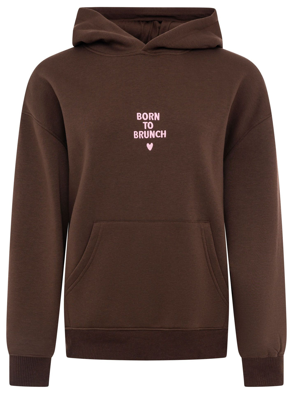 Zwillingsherz - Hoodie "Born to Brunch" - Braun