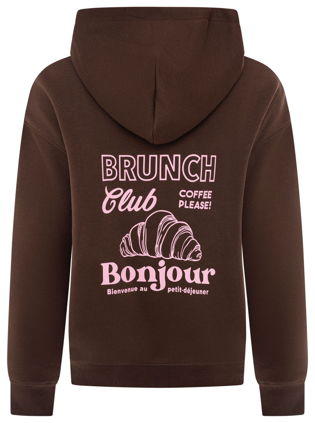 Zwillingsherz - Hoodie "Born to Brunch" - Braun