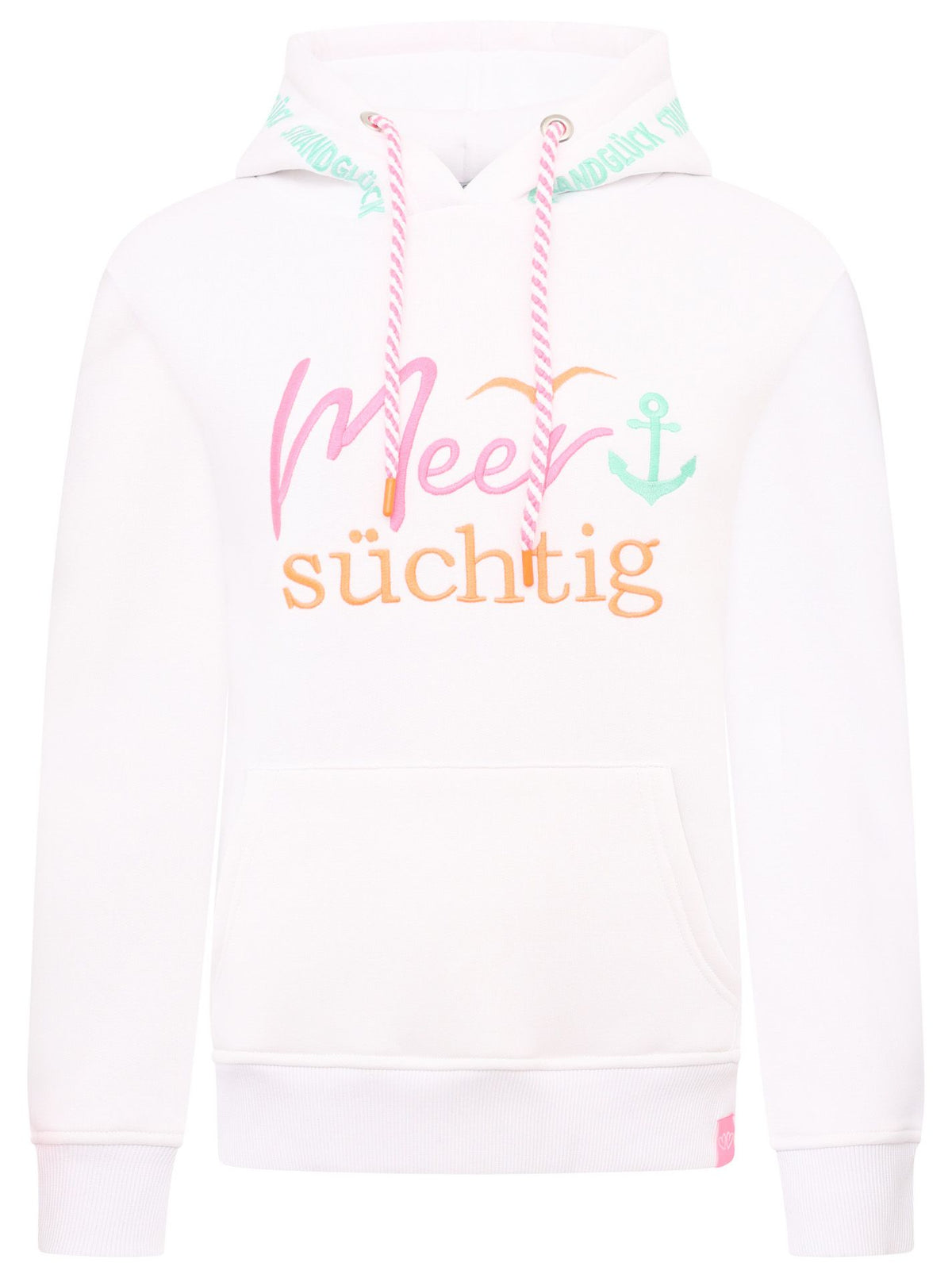 Zwillingsherz - Hoodie "Meersüchtig" - Weiß