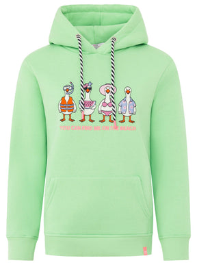 Zwillingsherz - Hoodie "On the beach" - Grün