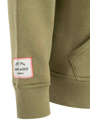 Zwillingsherz - Hoodie "Smile" - Olive