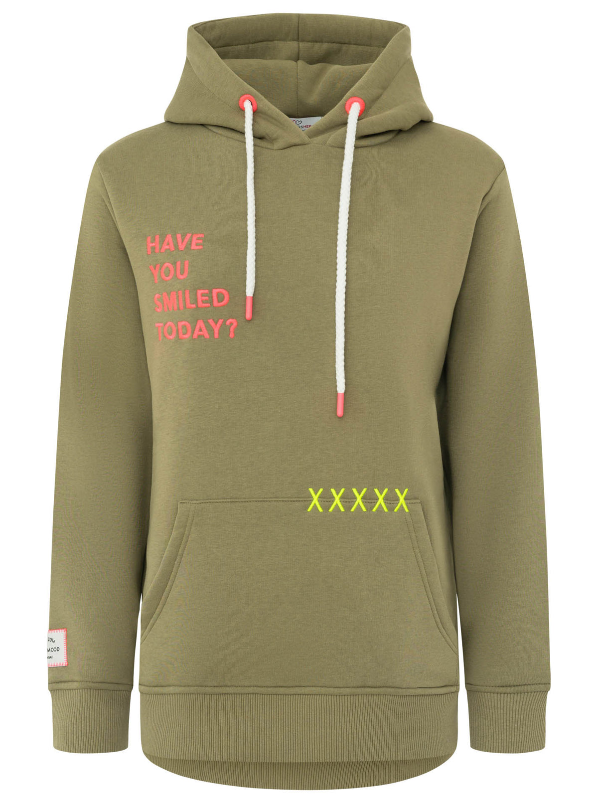Zwillingsherz - Hoodie "Smile" - Olive