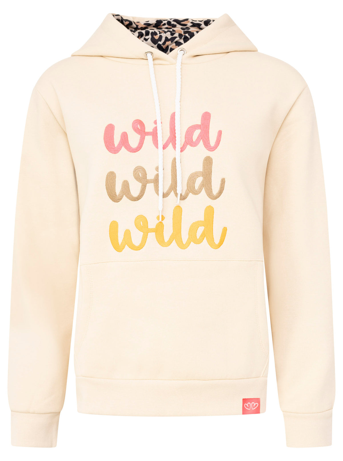 Zwillingsherz - Hoodie/Sweatshirt "Leo Wild Wild Wild" - Beige
