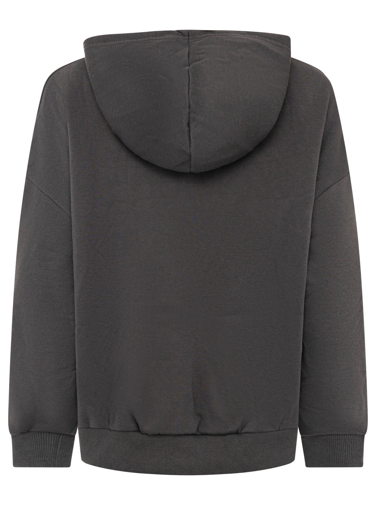 Zwillingsherz Hoodiejacke Wild Vibes Strass in Anthrazit – Rückansicht