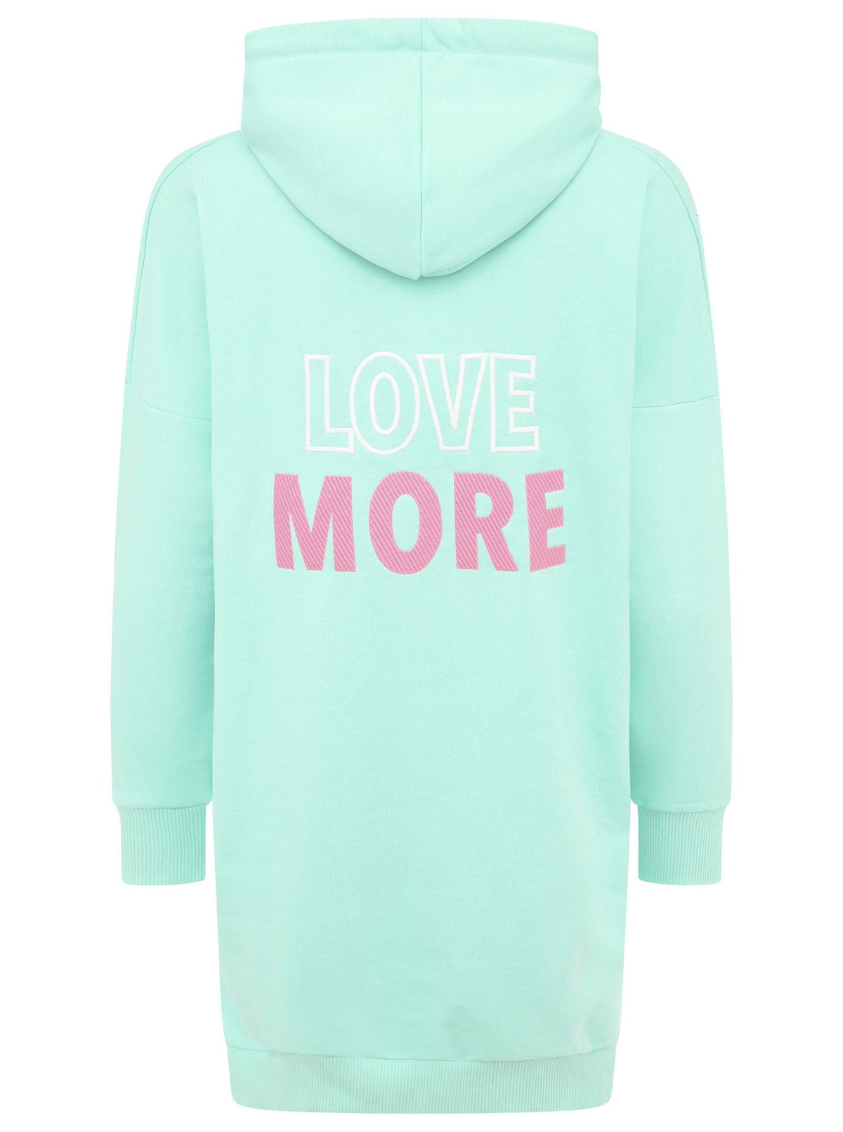Zwillingsherz - Hoodiekleid "Good Vibes only - believe" - Mint