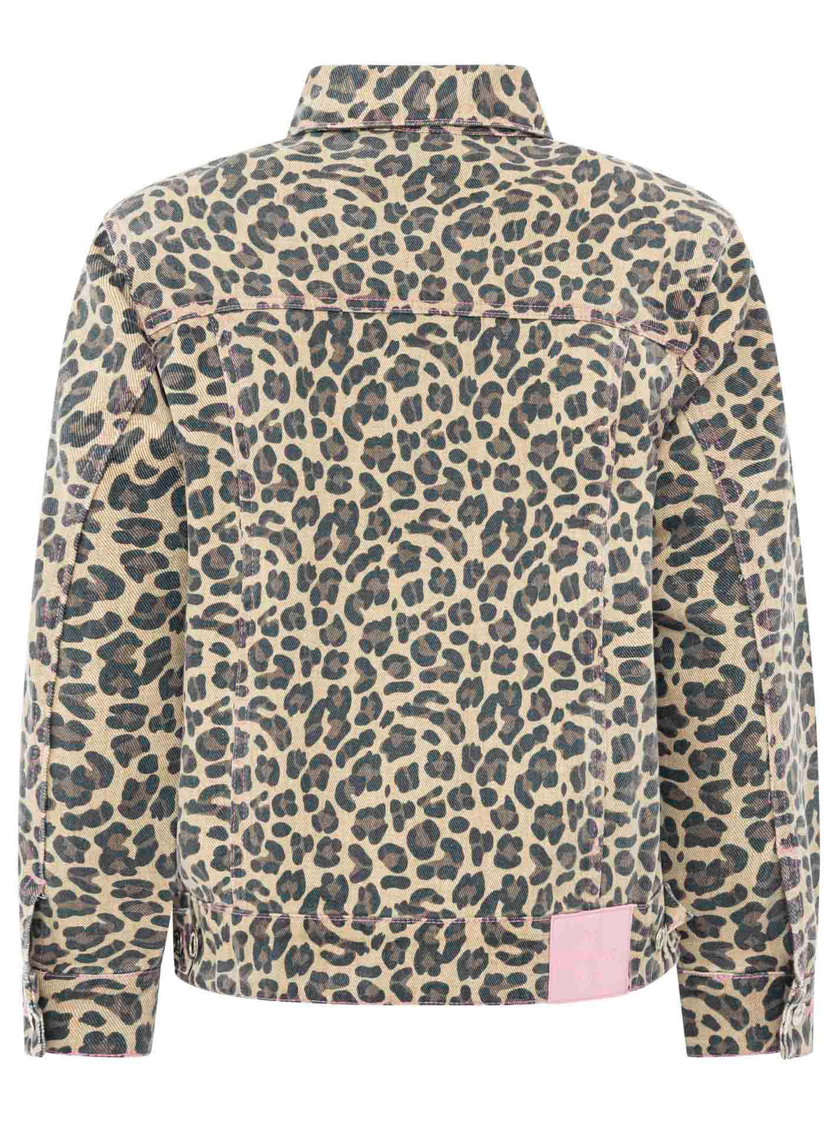 Zwillingsherz - Jeansjacke "Leo" - Beige/Schwarz