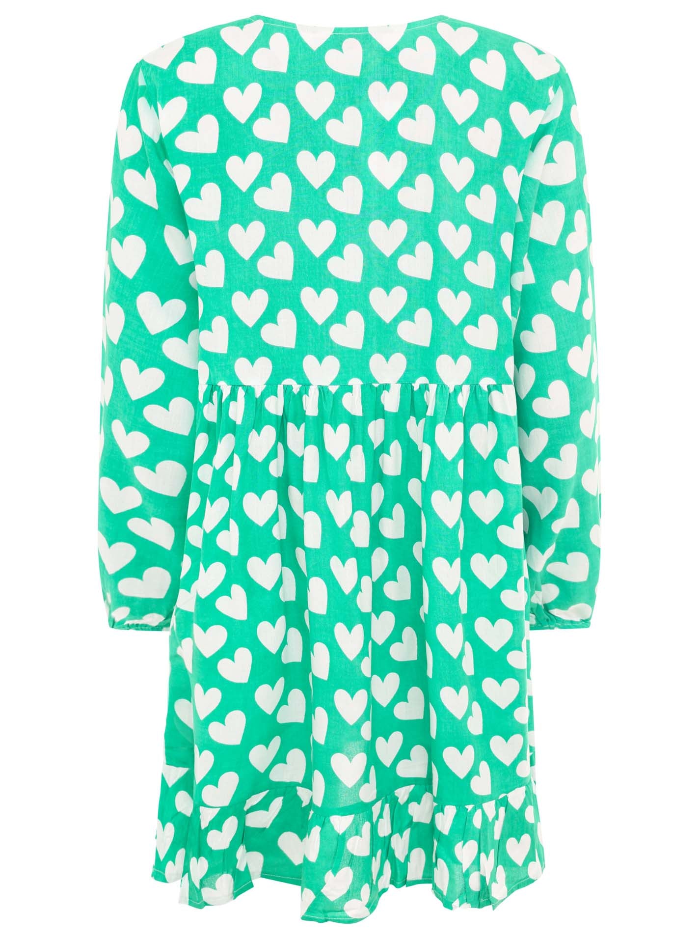 Zwillingsherz - Kleid/Tunika - Herz Classic - Grün/Pink