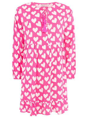 Zwillingsherz - Kleid/Tunika - Herz Classic - Pink/Weiß